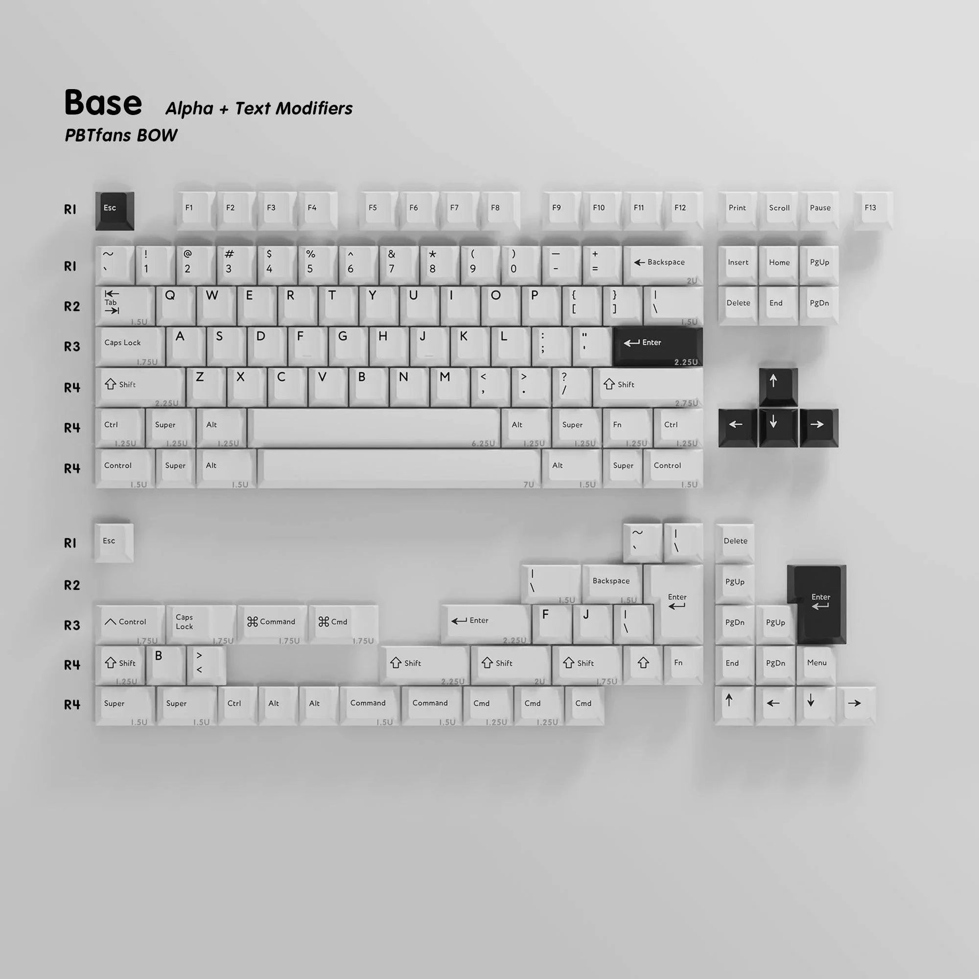 キーボード PBTfans BOW Basekit PBTFANS BOW KEYCAPS – MechMods UK