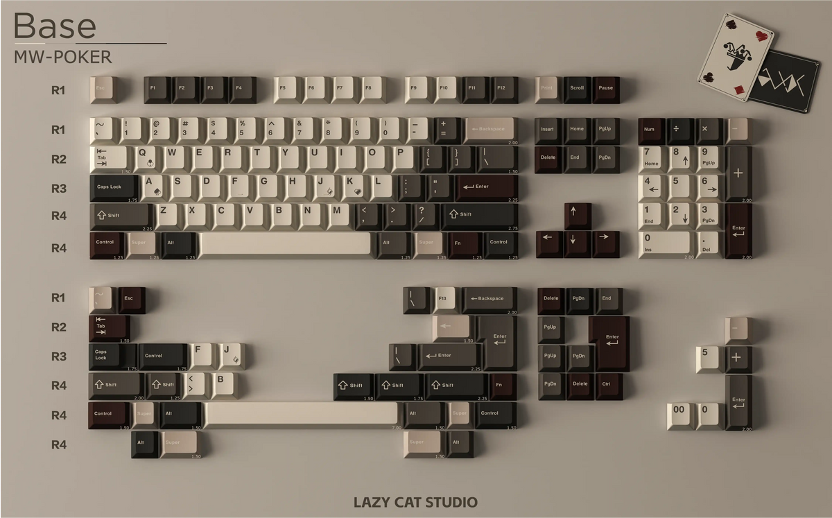 Milkyway Keys Poker Keycap Set – MechMods UK