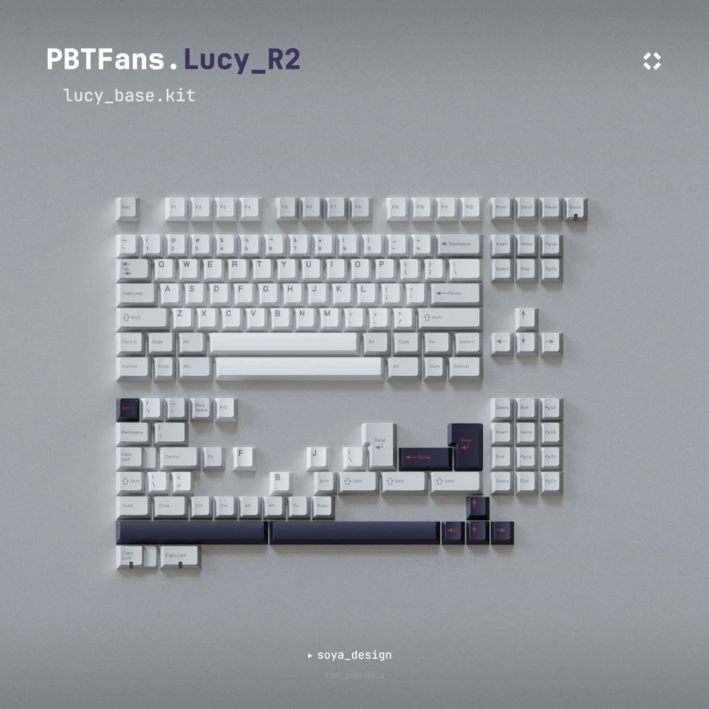 キーボード PBTfans Lucy Base + 40s + Spacebar PBTFans Lucy R2 – MechMods UK